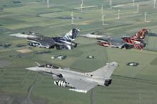 Tiger Formation (192 Filo F-16's and 11F Rafale) over Germany (photo by Ulrich Metternich)