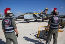 Crew Chiefs from TAW 51”I” with special helmets.