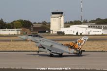 Landing Spanish Typhoon from ESC 142 in front of Beja Tower