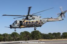 HH-101A Caesar helicopter from 21° Gruppo ITAF during take-off