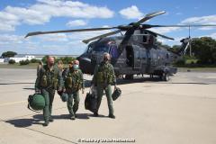21° Gruppo Aircrew returning from a mission with their new HH-101  (Photo by Ulrich Metternich / NTA)