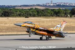 F-16 from 301 SQN / PRTAF on landing at Beja Air Base